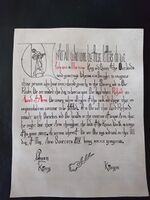 Award of Arms scroll for Richard (of Windkeep).