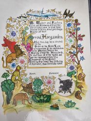 Sable Lion of Caerthe scroll for Kerold Hoegaarden