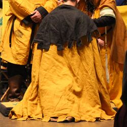 Back view of the Blackthorn Bard cloak